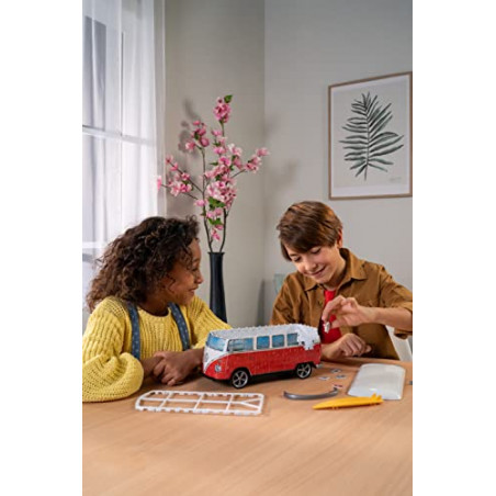 Ravensburger - Puzzle 3D Véhicules - Combi T1 Volkswagen - A partir de 8 ans - 108 pièces numérotées à assembler sans