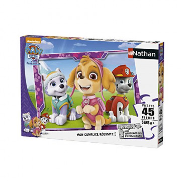 Nathan - Puzzle Enfant - Puzzle 45 p - Stella, Everest et Marcus - Pat'Patrouille - Dès 5 ans - 86533