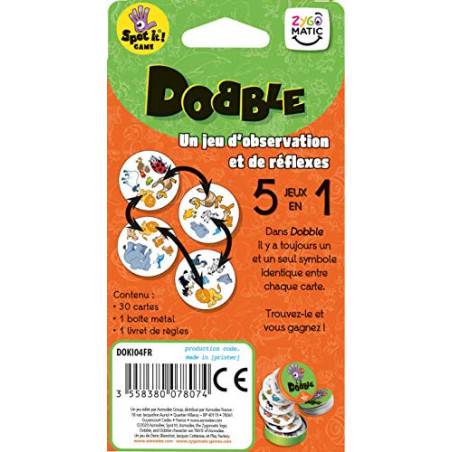 Dobble Kids (Edition 2021) - Asmodee - Jeu de société - Jeu de cartes - Jeu d'observation