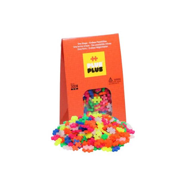 Plus-Plus - Paquet de Construction 300 Pièces Néon, PP3351