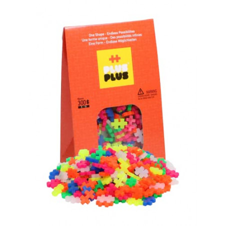 Plus-Plus - Paquet de Construction 300 Pièces Néon, PP3351