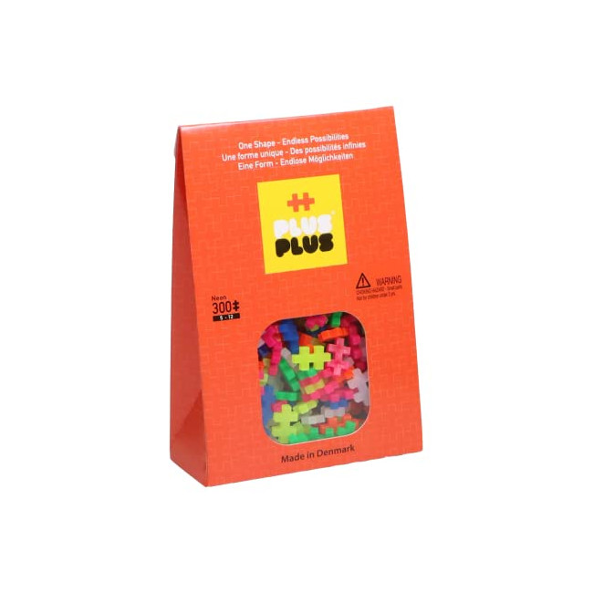 Plus-Plus - Paquet de Construction 300 Pièces Néon, PP3351