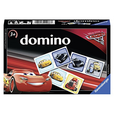 Ravensburger- Domino- Disney Cars 3- Jeu Educatif- A partir de 3 ans- 24088