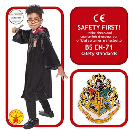 Rubies - Harry Potter Officiel - Déguisement Classique Harry Potter (Enfant) - Taille 9 à 10 ans