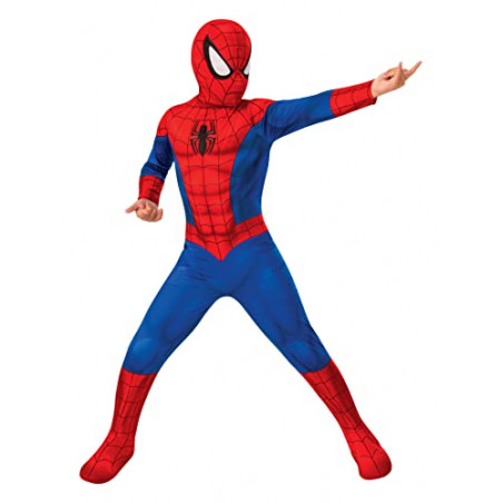 Rubies - Marvel Officiel - Déguisement Classique Spider-Man (Enfant) - Taille 5-6 ans