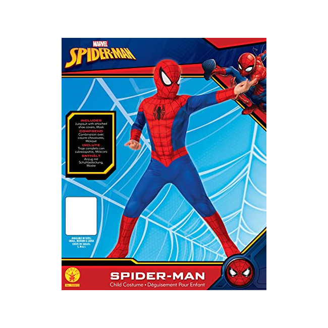 Rubies - Marvel Officiel - Déguisement Classique Spider-Man (Enfant) - Taille 5-6 ans