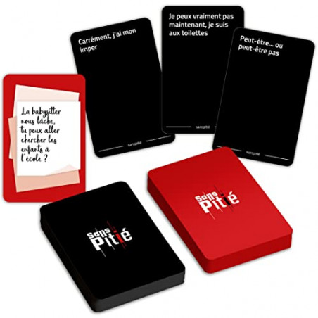 Jeux de société - Sans Pitié - par Blanc Manger Coco & Juduku ?- Fabriqué en France - Jeu de Societe Contenant 600