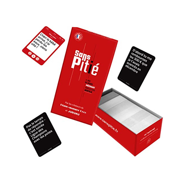 Jeux de société - Sans Pitié - par Blanc Manger Coco & Juduku ?- Fabriqué en France - Jeu de Societe Contenant 600