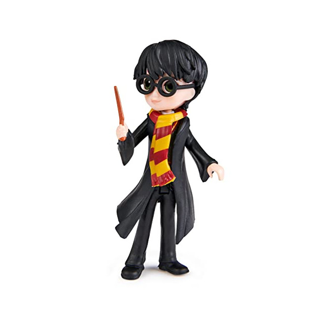 FIGURINE MAGICAL MINIS HARRY POTTER WIZARDING WORLD - Figurine Poupée Articulée Harry Potter 8 cm avec Baguette Magique