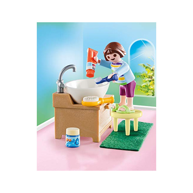 Playmobil Enfant avec lavabo Multicolor 70301