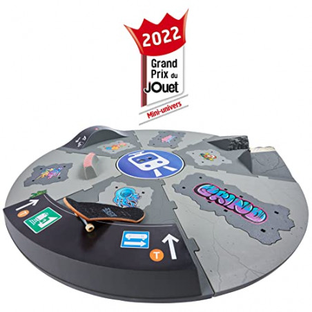 Tech Deck Finger Skate Rampe MOTORISEE SHREDLINE 360° - Rampe Motorisée Rotative - 50 Cm De Diamètre - avec Autocollants