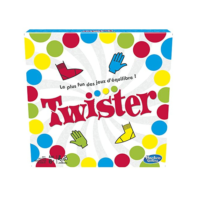 Hasbro Gaming Twister, Jeu de societe fun d'equilibre, Version francaise