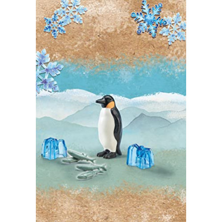 Playmobil Wiltopia - Animaux Carte à Collectionner - Manchot Empereur (71061)