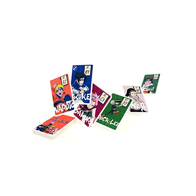 Shuffle - Jeu de Cartes Naruto - 3 en 1 - 7 familles - Fabriqué en France