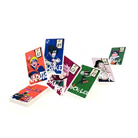Shuffle - Jeu de Cartes Naruto - 3 en 1 - 7 familles - Fabriqué en France
