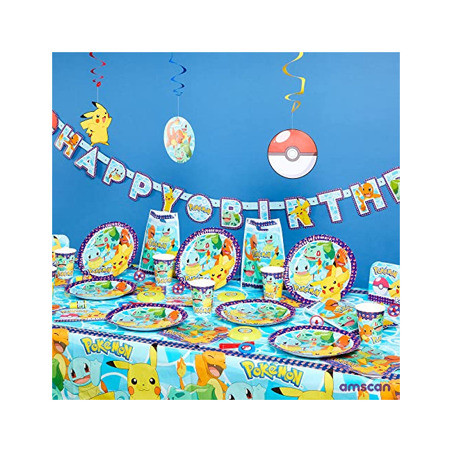 Amscan Lot de 8 invitations & enveloppes Pokémon