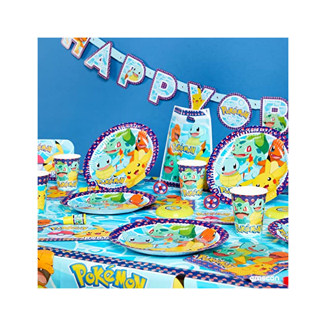 Pokémon Amscan 9904825 - Bannière Happy Birthday - 2,1 m