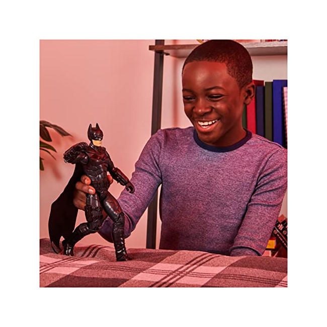 THE BATMAN LE FILM - FIGURINE 30 CM BATMAN - DC COMICS - Figurine Batman Articulée 30 Cm Avec Sculpture Détaillée Du