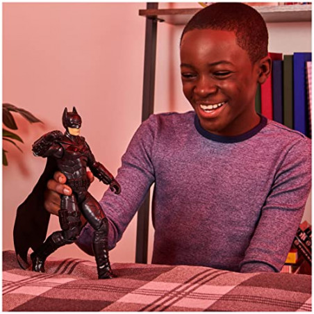 THE BATMAN LE FILM - FIGURINE 30 CM BATMAN - DC COMICS - Figurine Batman Articulée 30 Cm Avec Sculpture Détaillée Du