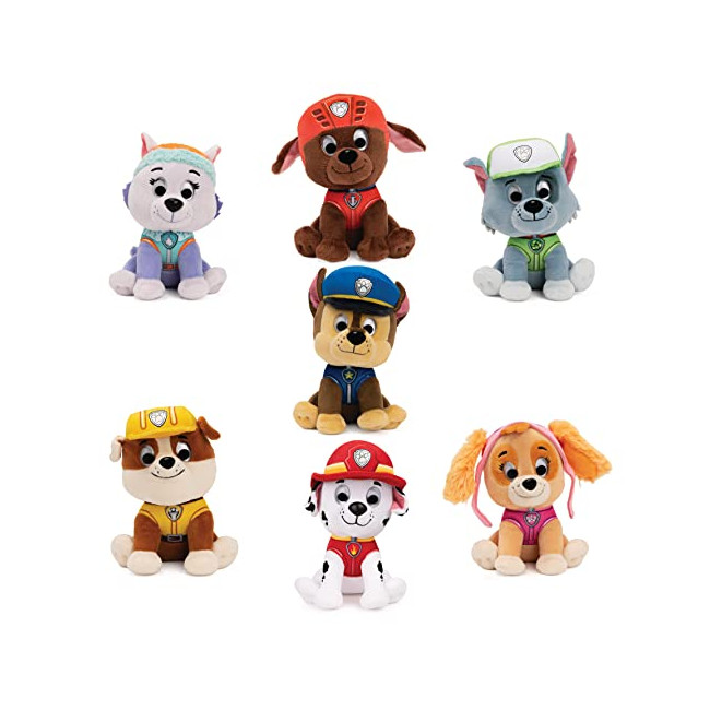 LA PAT’ PATROUILLE - PELUCHE GUND 15 CM PAW PATROL - Peluche Chiot Pat' Patrouille Taille 15 cm - Lavable En Surface -