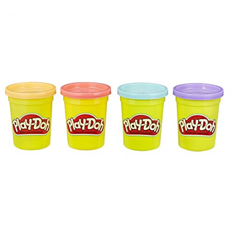 Play-Doh – 4 Pots de Pate A Modeler - Couleurs Sorbets - 112 g chacun