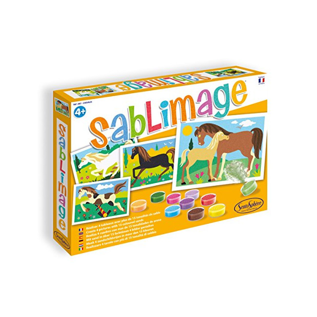 SentoSphère - sablimage - chevaux - 887 - kit loisir creatif