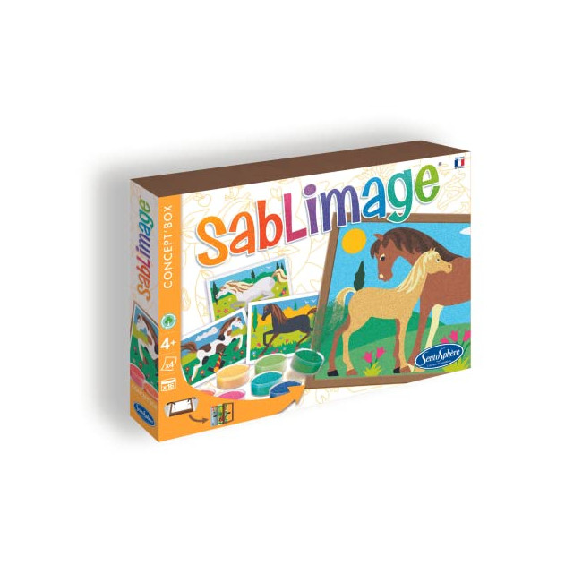SentoSphère - sablimage - chevaux - 887 - kit loisir creatif