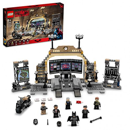 LEGO 76183 DC Batman La Batcave : l’Affrontement du Sphinx, Moto Jouet pour Enfants dès 8 Ans, avec Catwoman et Alfred