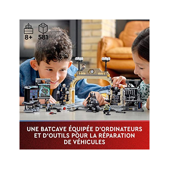 LEGO 76183 DC Batman La Batcave : l’Affrontement du Sphinx, Moto Jouet pour Enfants dès 8 Ans, avec Catwoman et Alfred