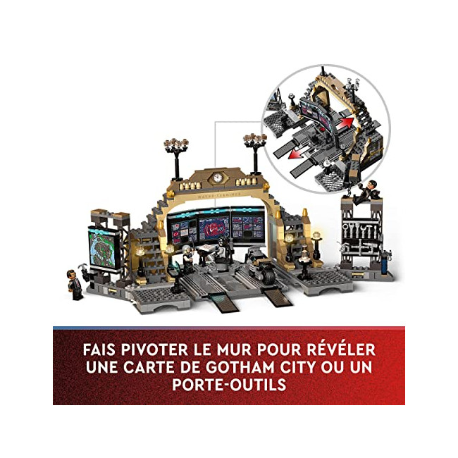 LEGO 76183 DC Batman La Batcave : l’Affrontement du Sphinx, Moto Jouet pour Enfants dès 8 Ans, avec Catwoman et Alfred