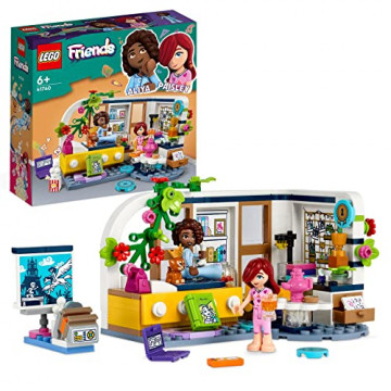LEGO Friends 41740 La Chambre d’Aliya, Jouet pour Filles et Garçons, Soirée Pyjama, à Collectionner, avec Figurine