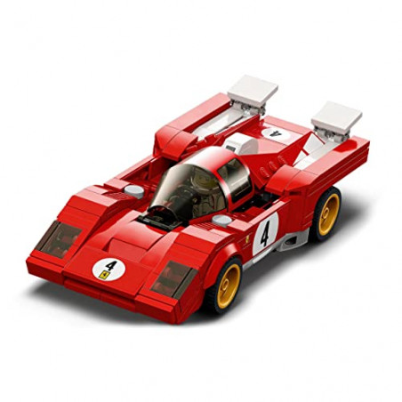 LEGO 76906 Speed Champions 1970 Ferrari 512 M Modèle Réduit de Voiture de Course, Jouet de Construction pour Enfants à