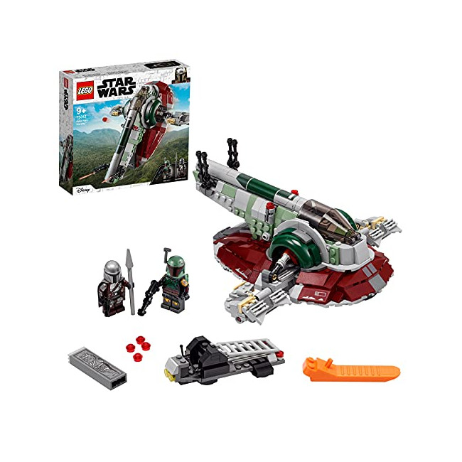 LEGO 75312 Star Wars Le Vaisseau de Boba Fett, Set avec 2 Figurines, Jouet pour Enfants de 9 Ans et Plus