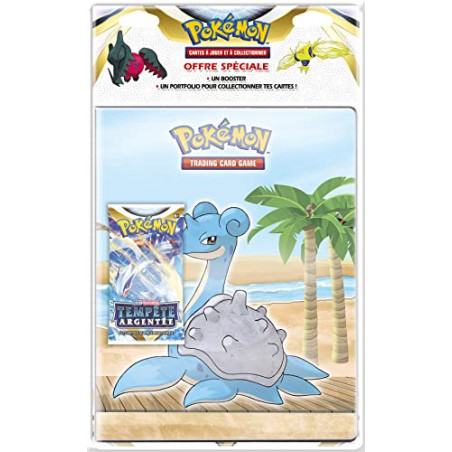 Pokémon | Pack Portfolio + Booster | Epée et Bouclier - Tempète Argentée (EB12) - Modèle aléatoire | Cartes à