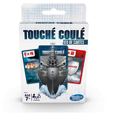 Hasbro Touché-Coulé en jeu de cartes - Jeu de societe - Version française