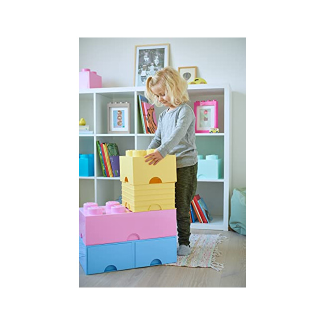 LEGO - BOITE DE RANGEMENT 8 plots - Rose