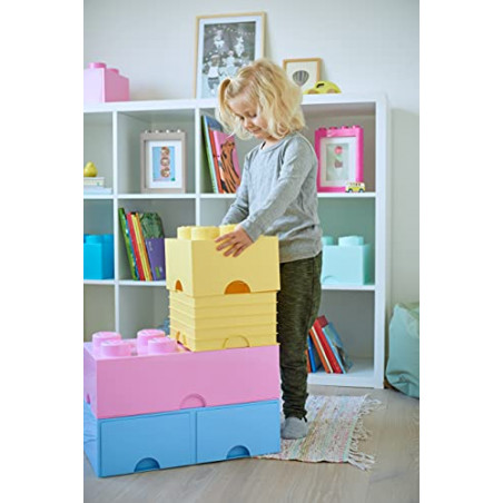 LEGO - BOITE DE RANGEMENT 8 plots - Rose
