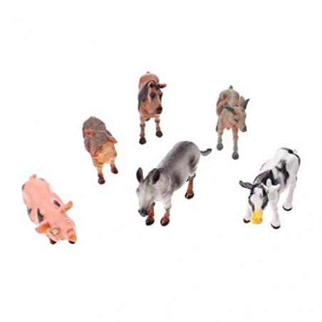 Boerderijdieren in doos, 6 delig